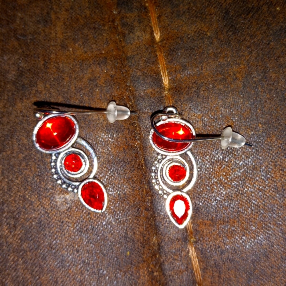 Crystal teardrop dangle#7